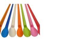 plastic spoon straws
