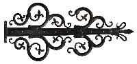 wrought iron hinges