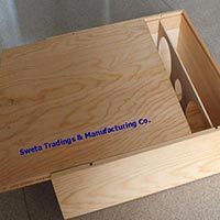 Wooden Wine Box with Sliding Lid