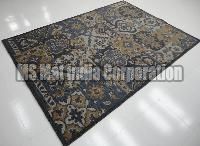 Multi Blue Handloom Woolen Carpet