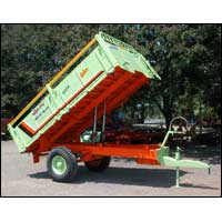Two Wheel Tipping Tractor Trolley