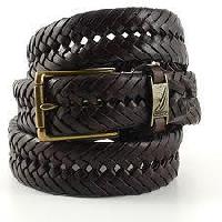 hand woven leather belts