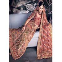 Lehenga Choli (with Floral Jaal Embroidery)