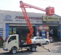 Articulated aerial lift platform