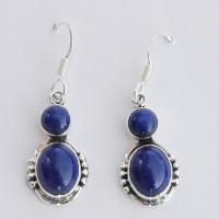 Lapis Cab Ear Ring-EERC-002