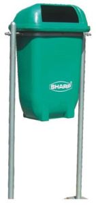 Pole Mounted Litter Bin 50