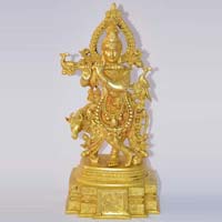 Krishna brass statue for your indoor and out door metal decoration