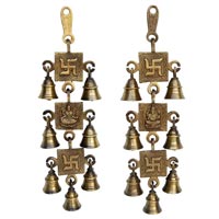 Laxmi Gnesha Swastik Hanging Bells for your door and decoration