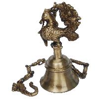 Temple Bell with Peacock by Aakrati