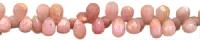 pink opal stone beads