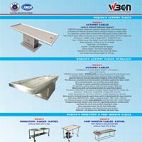 Post Mortem  - Dissection Table