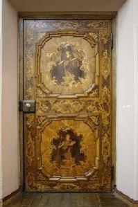 wooden inlay doors