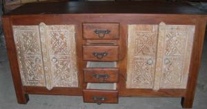 Acacia Wood Sideboard