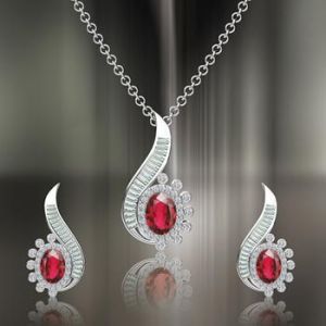 Diamond Pendant Sets 06