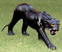 Leather Panther Statue