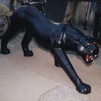 Leather Panther Statue