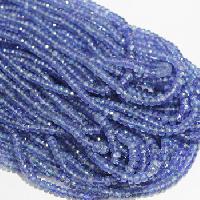 Tanzanite Faceted Rondelle Beads