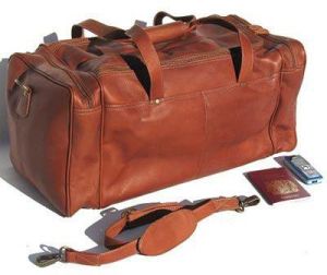 leather travel bag