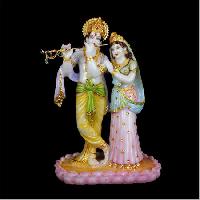 fiber radha krishna idols