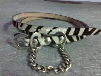 Ladies Belt - Zebra Printed