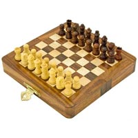 Inch Sheesham Folding Magnetic Travel Chess Set -  (5)