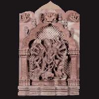 Pink Marble Goddess Durga Statues