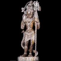 Standing Shiva Holding Trident Statue