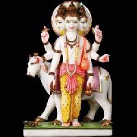 White Marble Lord Dattatreya Statues