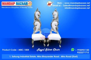 Royal Silver Wedding Chair