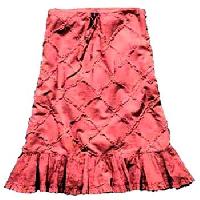 Pink Knee Length Skirt