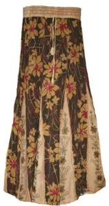 Rayon Floral Printed Skirt