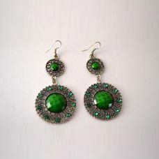 Green Earrings