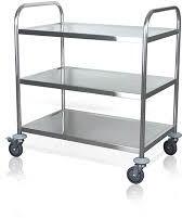 stainless steel kitchen trolley