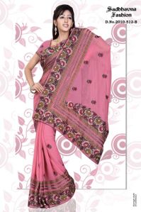 Faux Georgette Saree (2010-512 B)