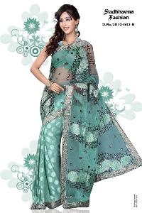 Faux Georgette Saree (2010-603-B)