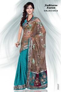 Faux Georgette Saree (2010-645-B)