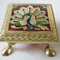 Brass Meenakari Bajot