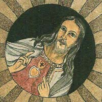 Jesus Christ Sand Painting