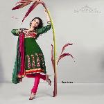 Designer Green Salwar Kameez Dress Material