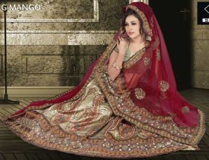 Low Range Indian Saree Designer Bridal Weddingg Lehenga