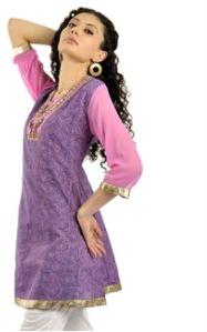 Purple Ladies designer Kurti/ Salwar Tops