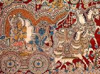 kalamkari printed fabric