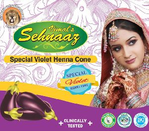 Special Violet Henna Cones