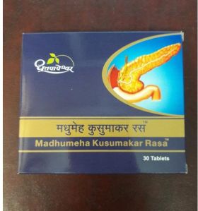 Dhootapapeshwar Madhumeha Kusumakar Rasa Tablets