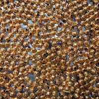 Kharbuja Golden Metal Beads