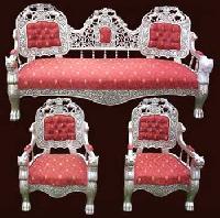 Silver Sofa Set (uce Cr 195)