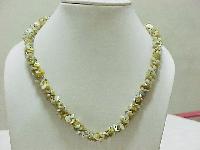 Natural Green Gemstone Chip Necklace