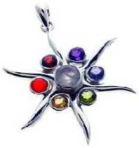 Sterling Silver 7 Chakra Pendants