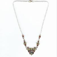 Silver Gemstone Necklace