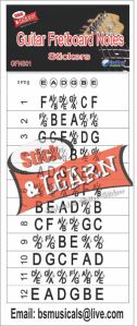 Guitar Fretboard Notes Stickers